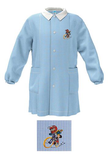 Siggi Happy School child kindergarten apron 33GR3897 BMX embroidery - SITE_NAME_SEO